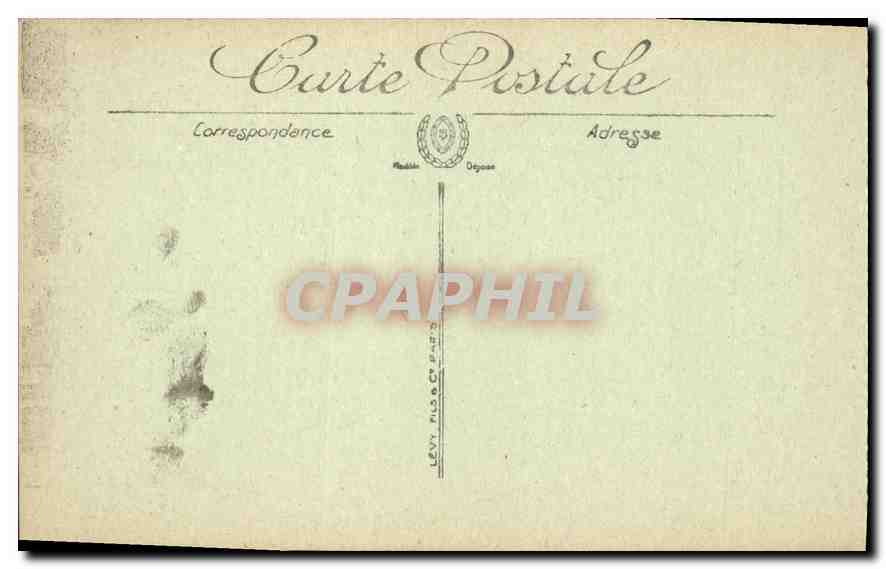 CPA Marseille La Corniche l'Anse du Prophete et le Palace Hotel — Verso
