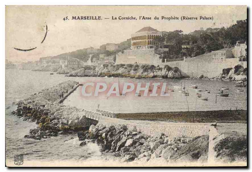 CPA Marseille La Corniche l'Anse du Prophete (Reserve Palace)