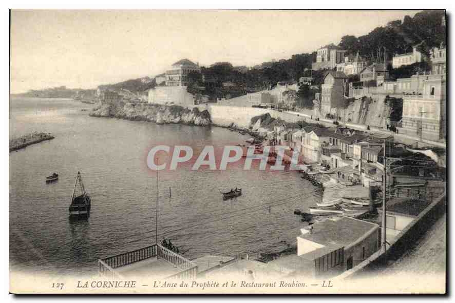 CPA Marseille L'Anse du Prophete et le Restaurant Roubion
