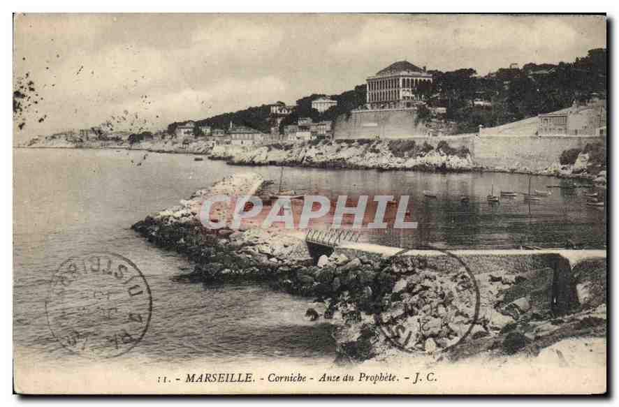 CPA Marseille Corniche Anse du Prophete