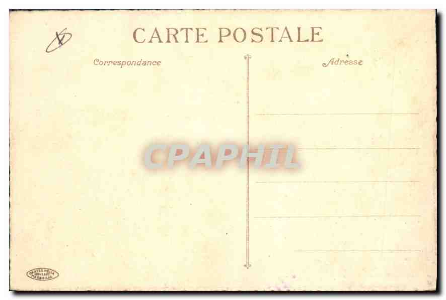 CPA Marseille Cathedrale et Fort Saint Jean — Verso