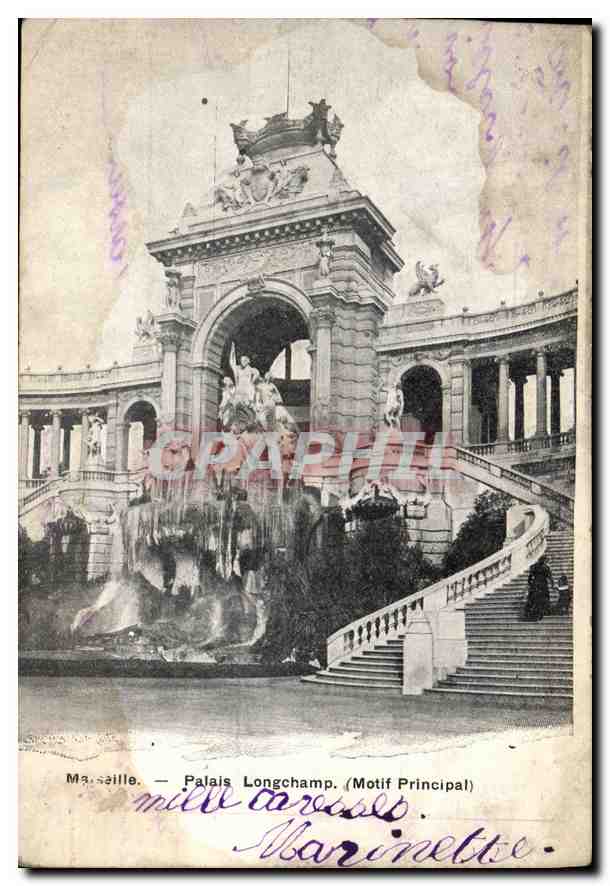 CPA  Marseille Palais Longchamp (Motif Principal)