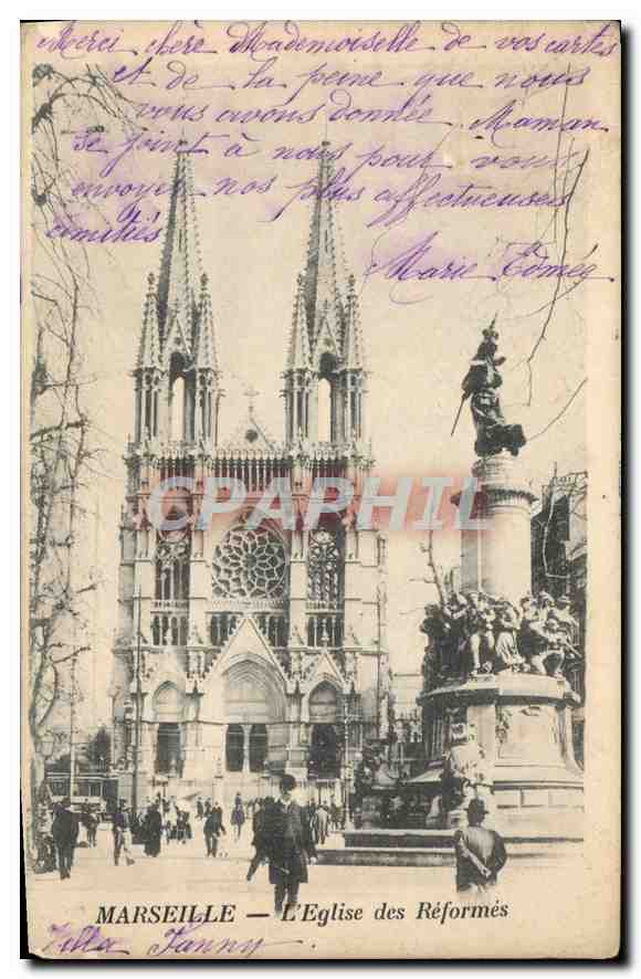 CPA Marseille L'Eglise des Reformes