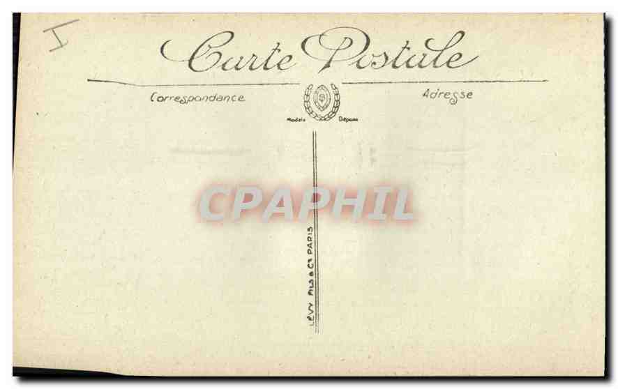 CPA Marseille l'Eglise des Reformes — Rückseite