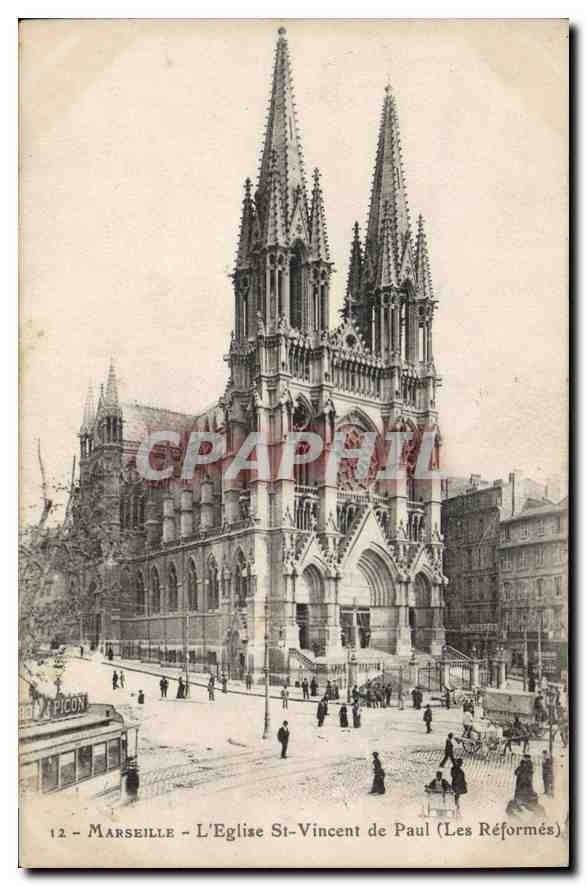 CPA Marseille Eglise St Vincent de Paul (Les Reformes)