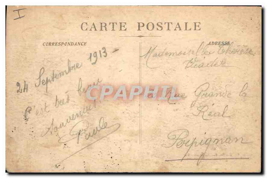 CPA Marseille Cours du Chapitre et les Reformes — Verso