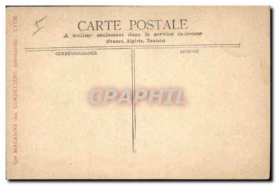 CPA Marseille Eglise des Reformes — Verso