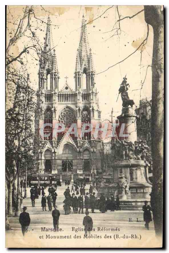 Marseille — Église des Réformés et Monument des (B.-du-Rh.) — E.L.