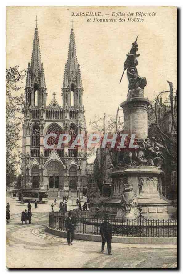 Marseille — Église des Réformés et Monument des Mobiles