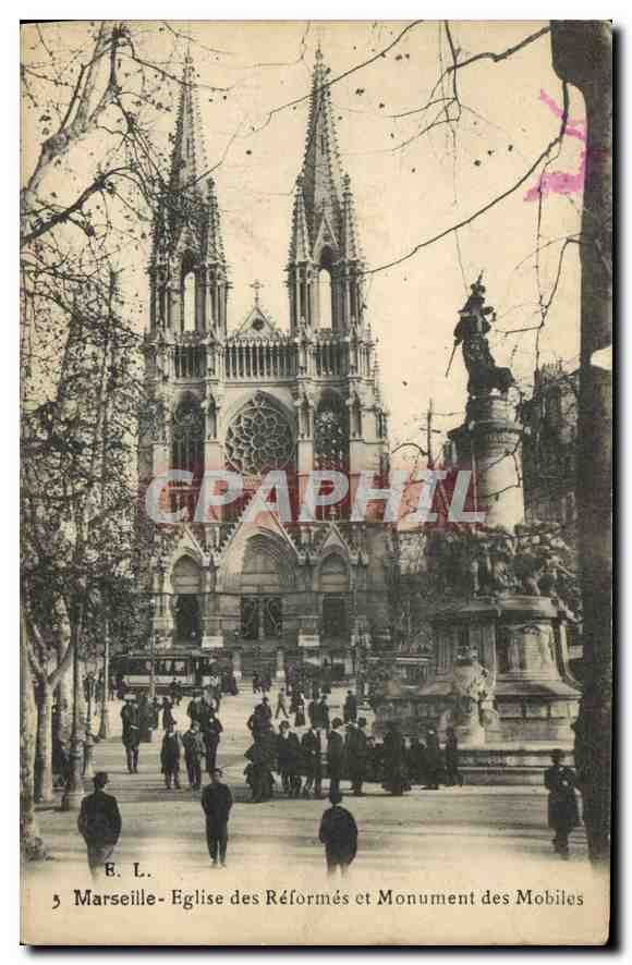 CPA Marseille Eglise des Reformes