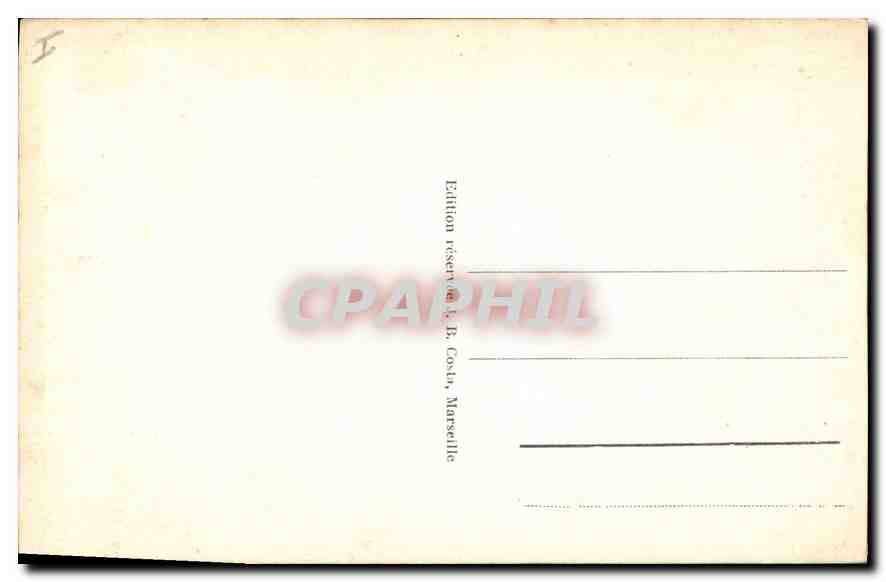 CPA Marseille Eglise St Vincent de Paul (Les Reformes) — Verso