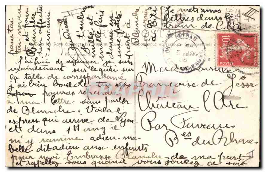 Marseille - Les Réformés & le Monument des Mobiles — D. RHAT, MARSEILLE — Verso