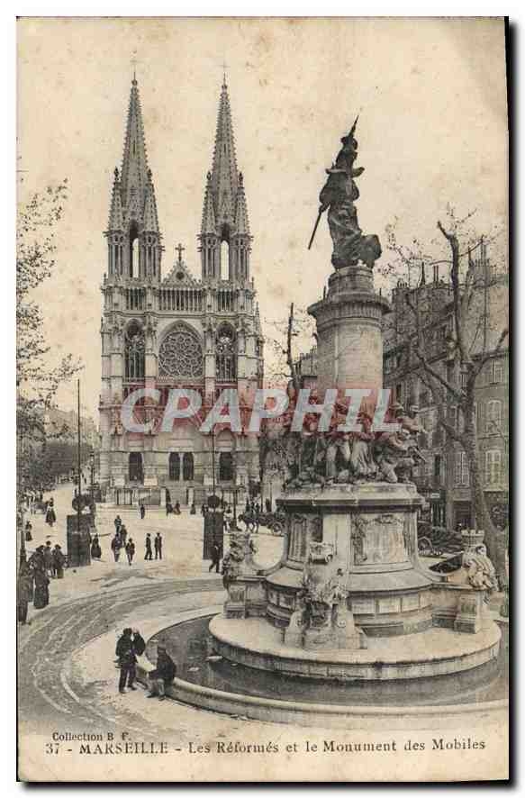 Marseille - Les Réformés et le Monument des Mobiles — Collection B F. n°37