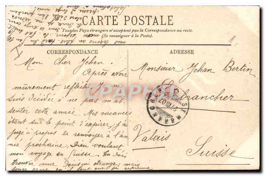 CPA Marseille Eglise St Vincent de Paul (Les Reformes) — Verso