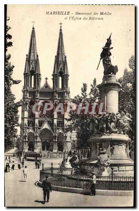 Marseille - Monument des Mobiler et l'Église des Réformés