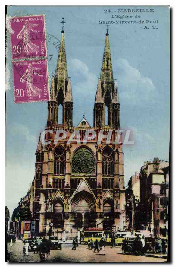 Marseille — L'Église de Saint-Vincent-de-Paul — A. T.