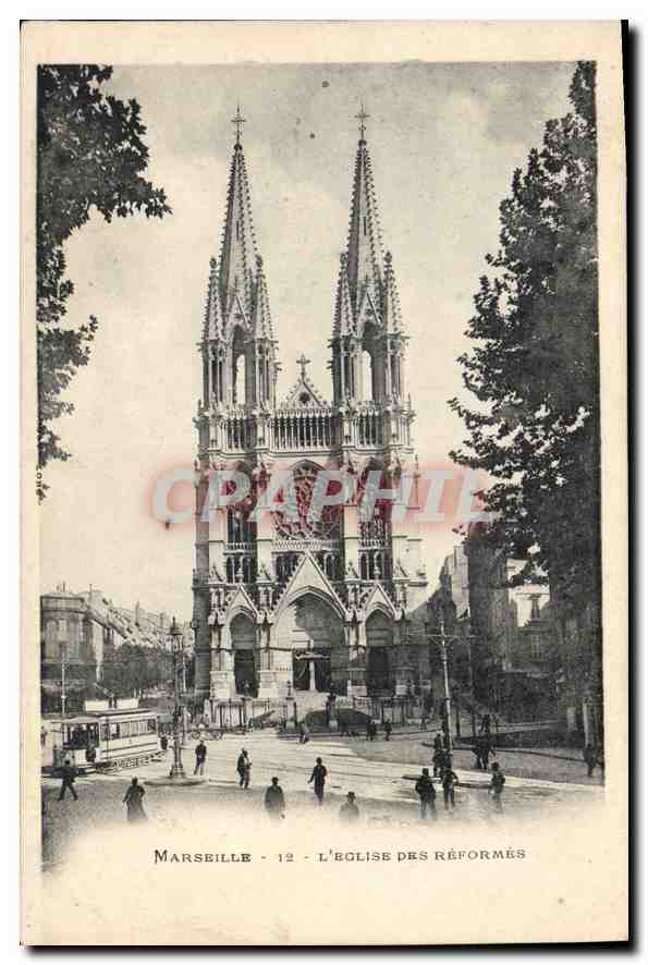 CPA Marseille L'Eglise des Reformes