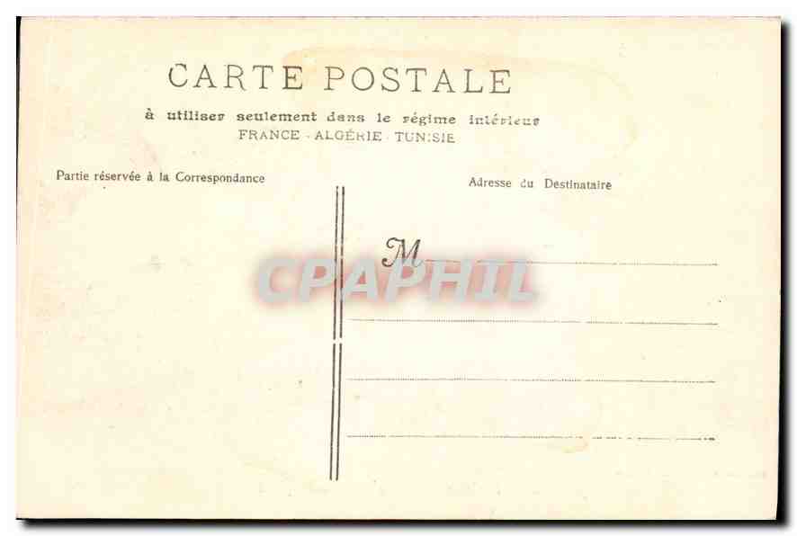 CPA Marseille La Corniche L'Anse du Prophete — Verso