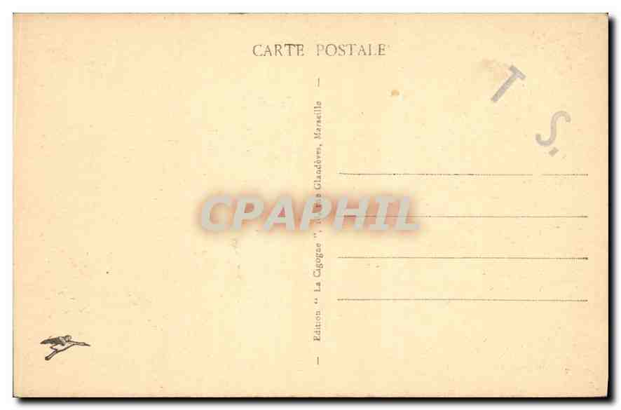 CPA Marseille La Corniche Le Prophete — Verso