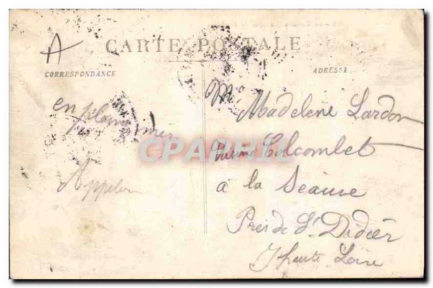 CPA Marseille La Corniche La Jetee du Prophete — Verso