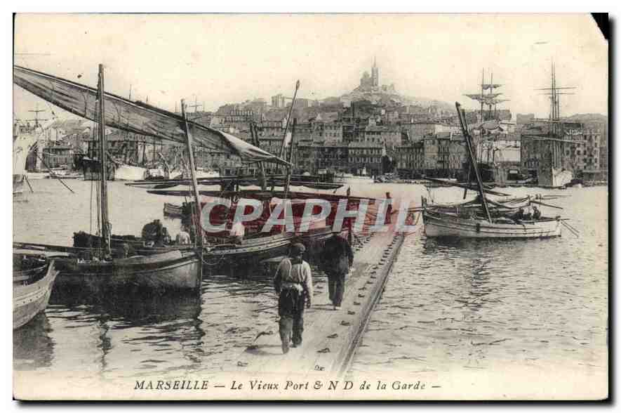 Marseille — Le Vieux Port & ND de la Garde —