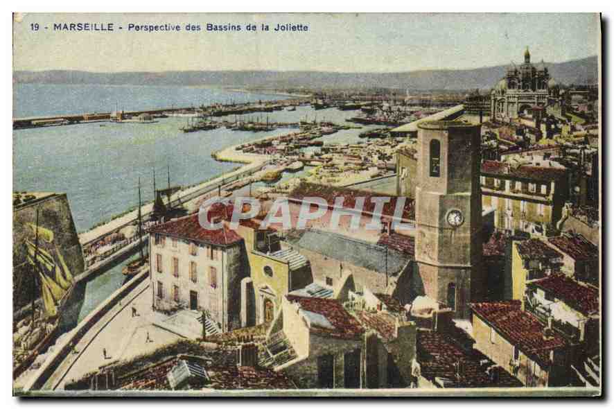 CPA Marseille Perspective des Bassins de la Joliette