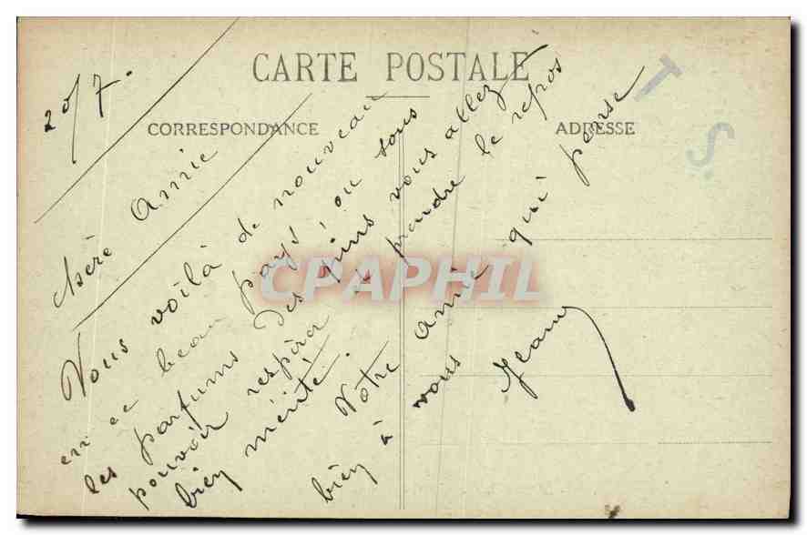 CPA Marseille La Corniche Anse du Prophete — Verso
