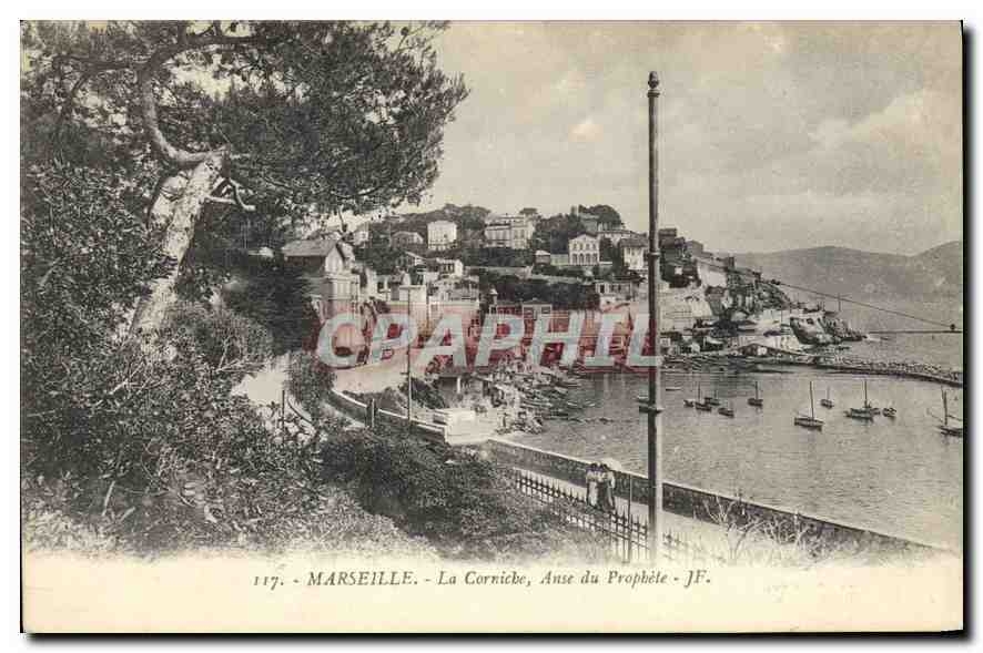 CPA Marseille La Corniche Anse du Prophete