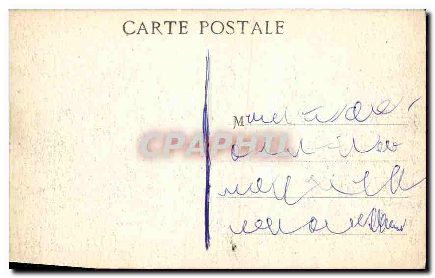 CPA Marseille La Corniche (le Prophete) — Verso