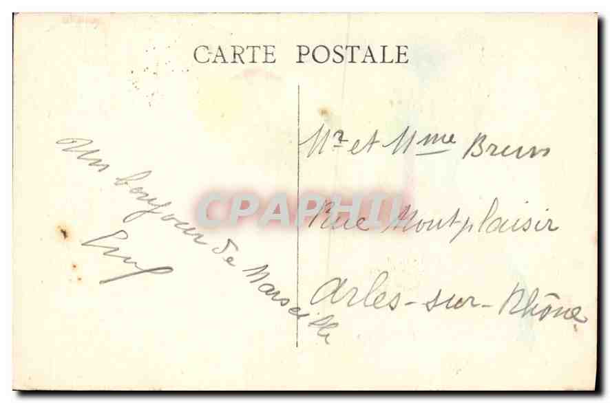 CPA Marseille La Corniche (Le Prophete) — Rückseite