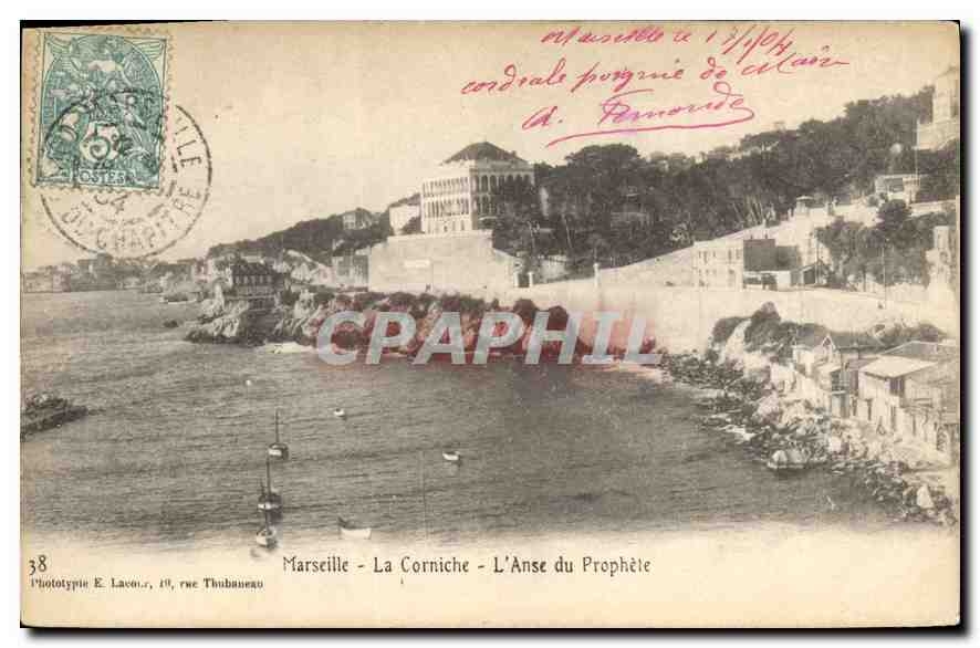 CPA Marseille La Corniche L'Anse du Prophete
