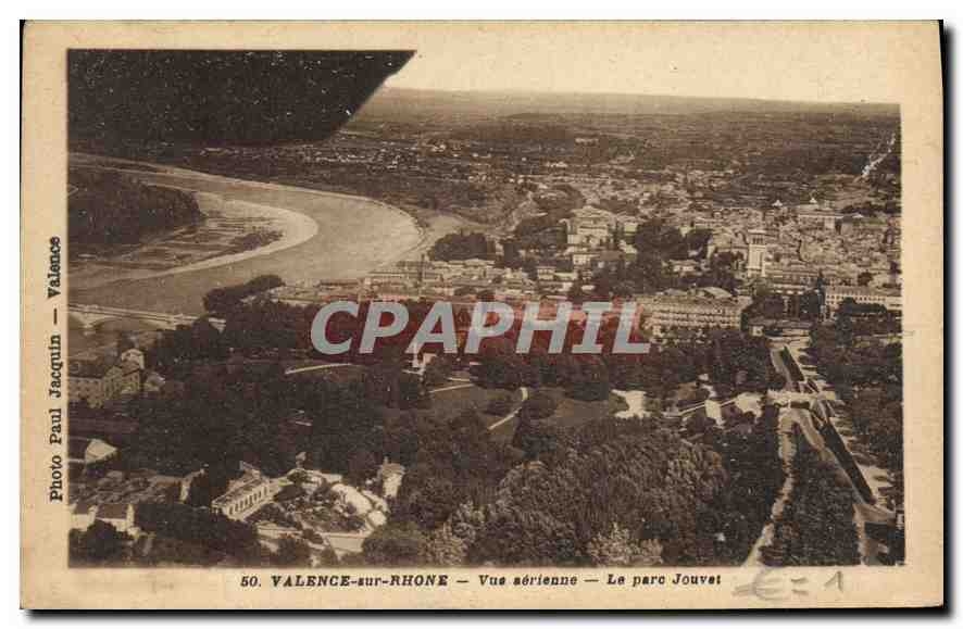 Valence-sur-Rhône — Luftbild — Park Jouvet — Foto Paul Jacquin
