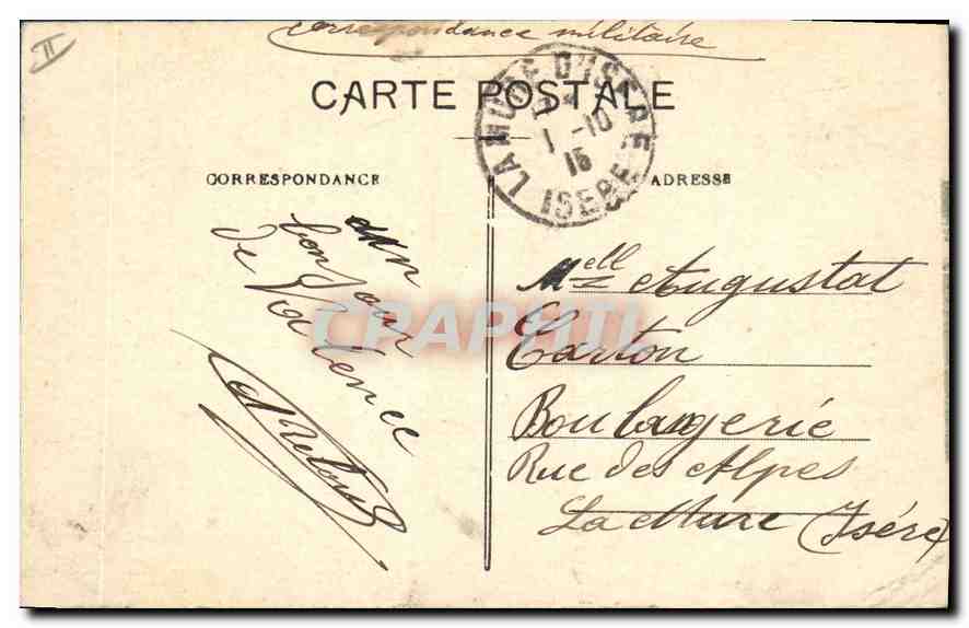 CPA Valence (Drome) Parc Jouvet Terrasse et Belvedere — Rückseite