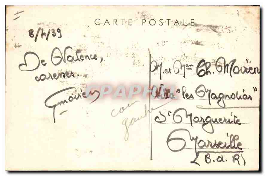 Valence (Drôme) — Parc Jouvet — Les Grands Escaliers — Éditeur : Coll. Valencony — Rückseite