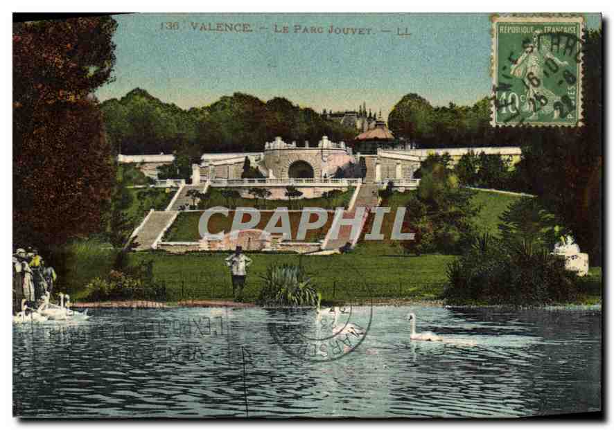 CPA Valence (Drome) Le Parc Jouvet