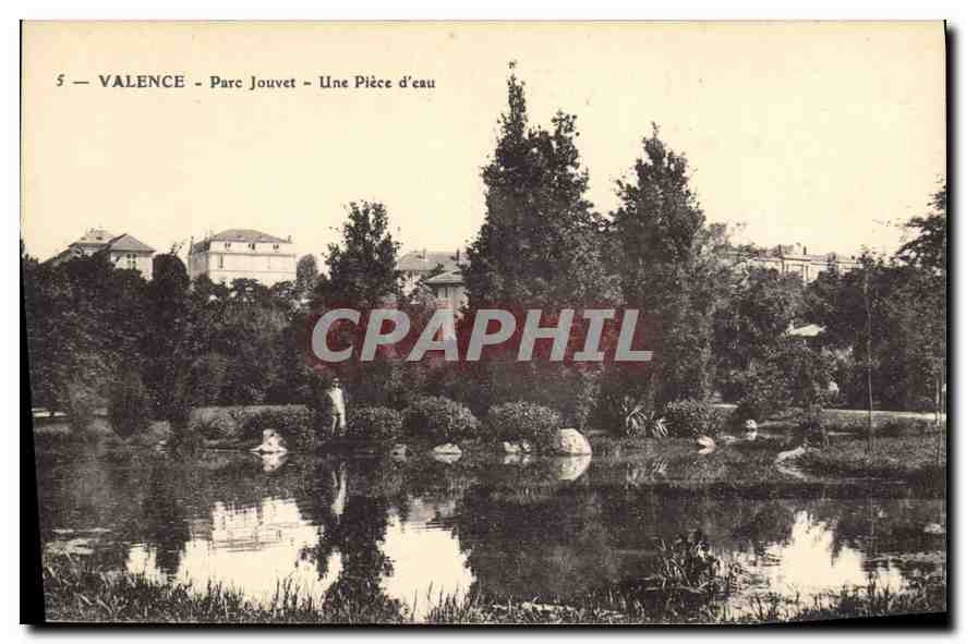 CPA Valence (Drome) Parc Jouvet Une Piece d'eau