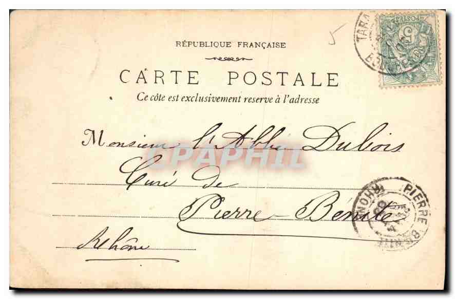 CPA Tarascon L'Eglise Sainte Marthe — Rückseite