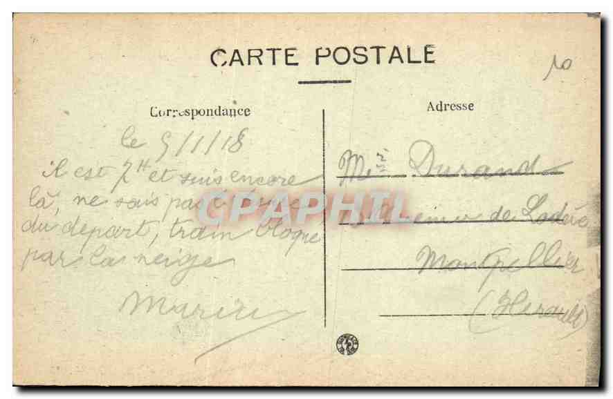 CPA Tarascon Vue du Chateau du Roi Rene le Pont suspendu sur Rhone et le Clocher de Sainte Marthe — Rückseite