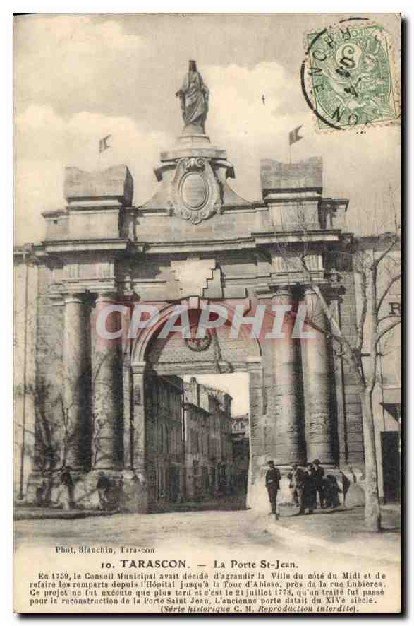 La Porte Saint-Jean — Tarascon — Phot. Blanchin, série historique G.M.