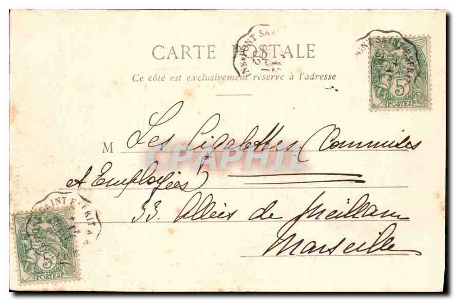 CPA Tarascon Chateau du Roi Rene (cote de la Ville) — Rückseite