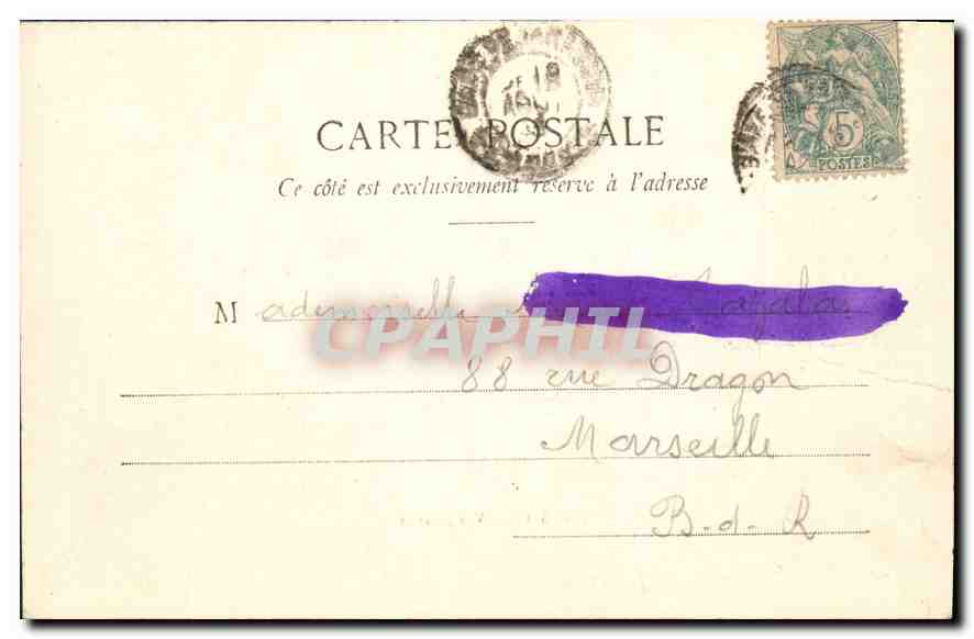 Tarascon — Vue générale — Paot. Biauchin, Tarascon — Verso