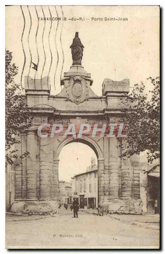 CPA Tarascon (B du R) Porte Saint Jean