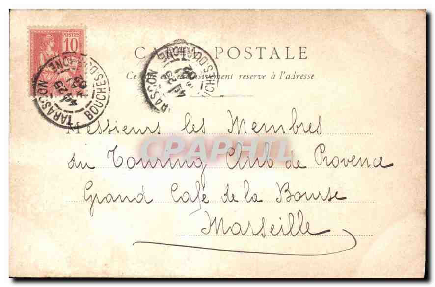 CPA Tarascon Eglise Ste Marthe — Rückseite