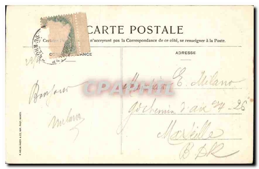 CPA Tarascon Chateau du Roi Rene vu du Rhone — Rückseite