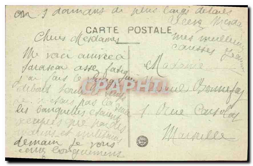 Tarascon — Le Théâtre — Photo-Modern, Tarascon - Rep. int. 14 — Verso