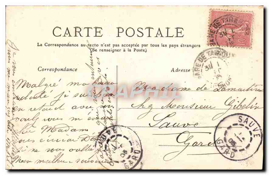 Tarascon — Porte Saint-Jean — Gaston fils, Éditeur — Rückseite