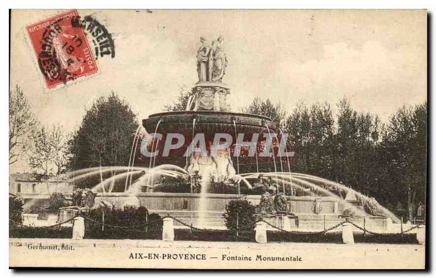 Aix-en-Provence — Fontaine Monumentale — Germainet, édit.