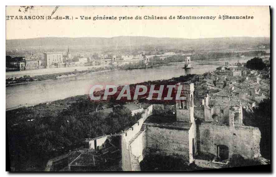 CPA Tarascon (B du R) Vue generale prise du Chateau de Montmorency a Beaucaise