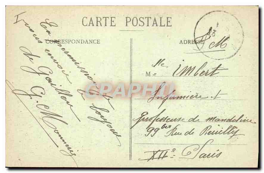GAILLON - Portail du Château du Cardinal d'Amboise, transporté aux Beaux Arts — Imp. A. Lavergran, phot.-édit. Vernon — Rückseite
