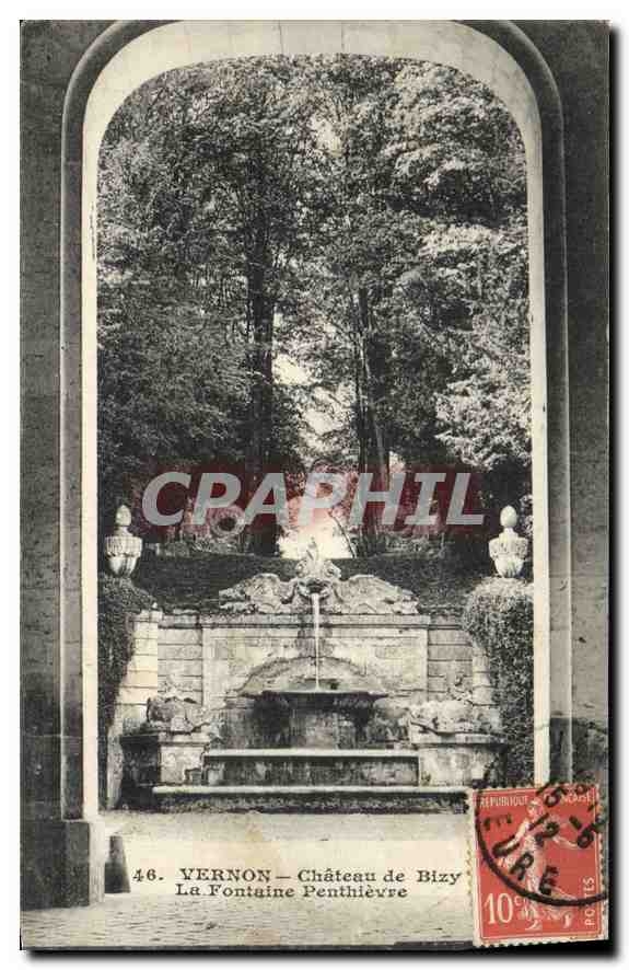 La Fontaine Penthièvre — Château de Bizy — Yernon — C. Malenit, phot. édit. Paris